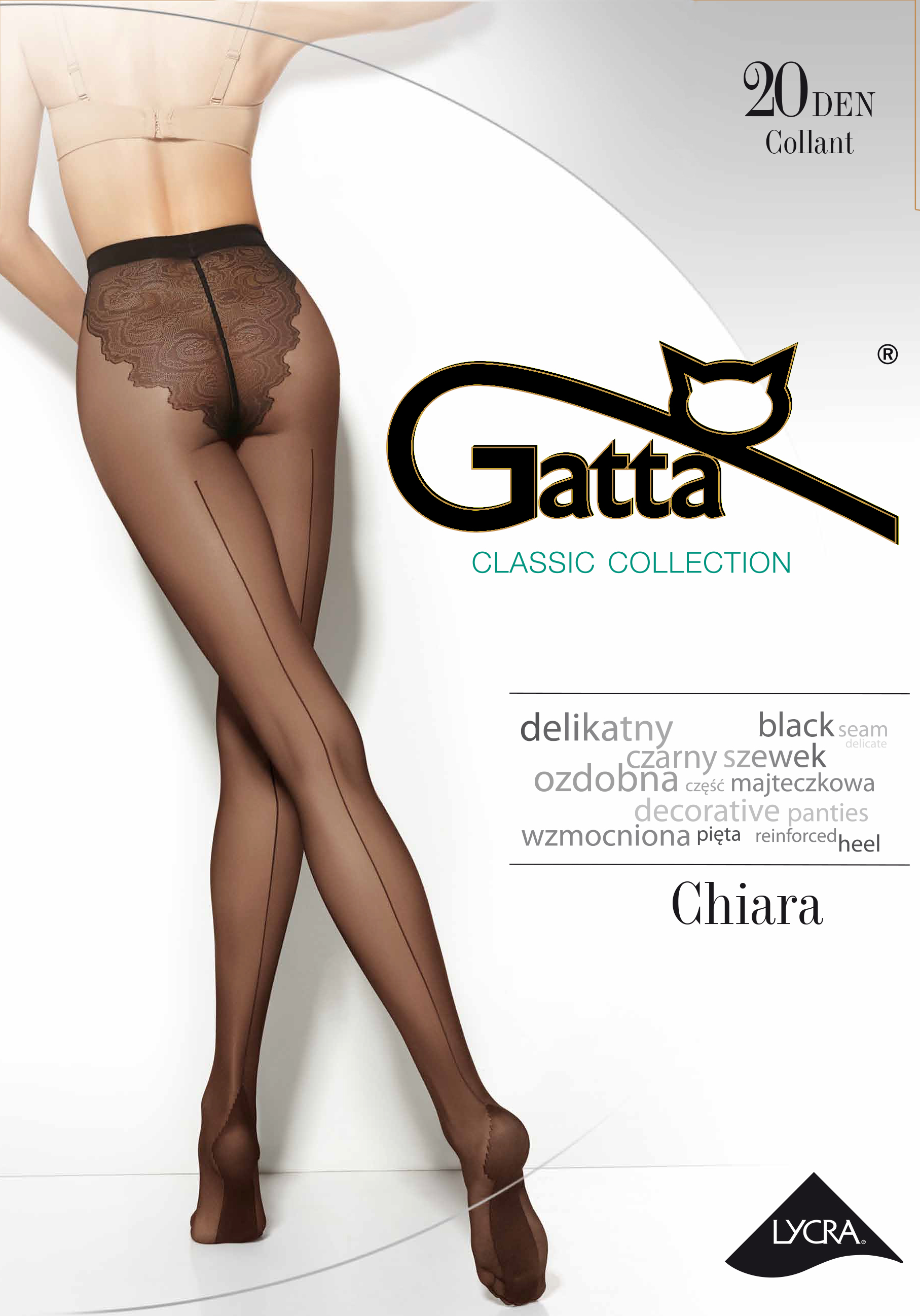 Gatta Chiara z czarnym szwem- DW.bezterminowo