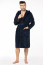 5901282001714 ENVIE BATHROBE GENTLEMAN NAVY_BLACK MEN _FRONT